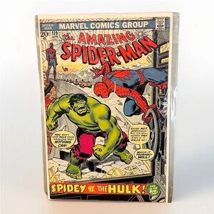 Marvel The Amazing Spider-Man #119 Spidey vs. Hulk 1973 Comic Book Bronze Age